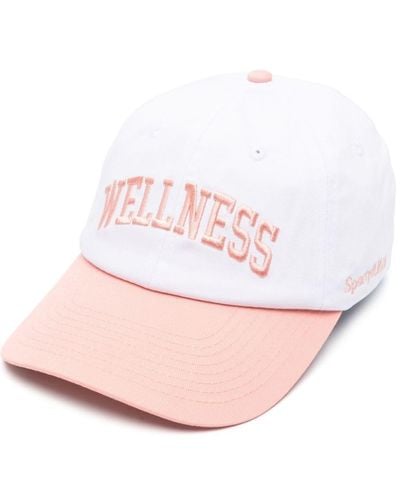 Sporty & Rich Wellness Cotton Baseball Cap - Pink
