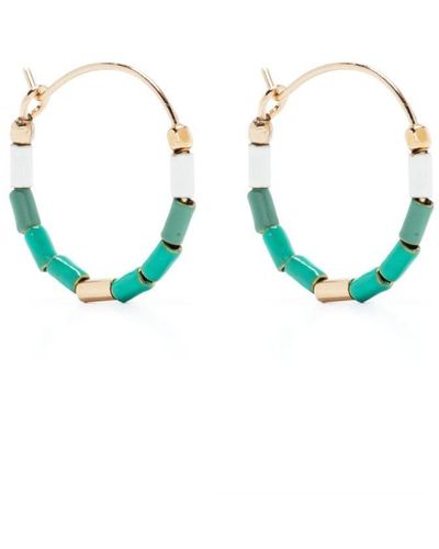 Isabel Marant New Colour Strip Hoop Earrings - Blue