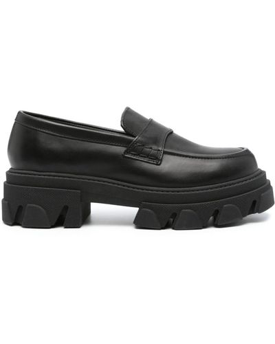 Alohas Mocassins Trailblazer 55 mm en cuir - Noir