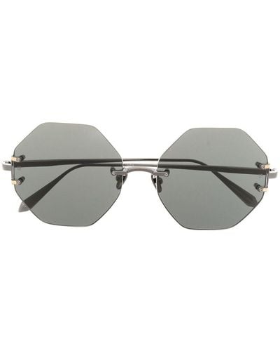 Linda Farrow Aurua Round-frame Sunglasses - Grey