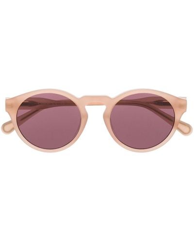 Chloé Sonnenbrille mit rundem Gestell - Pink