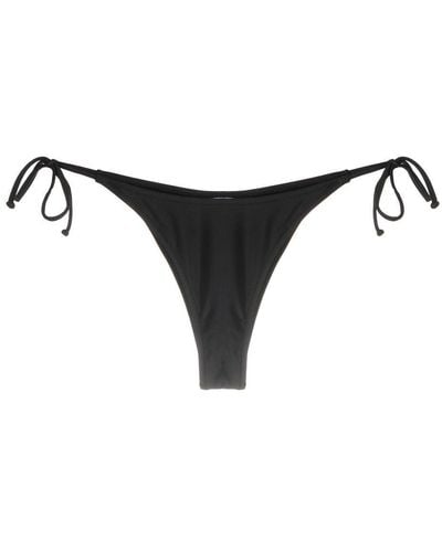 Moschino Logo-print Bikini Bottoms - Black
