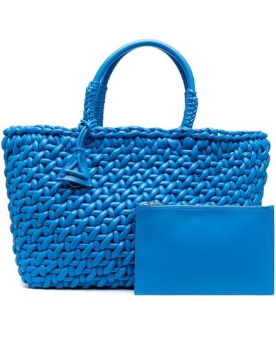 Alanui Icon Leather Tote Bag - Blue