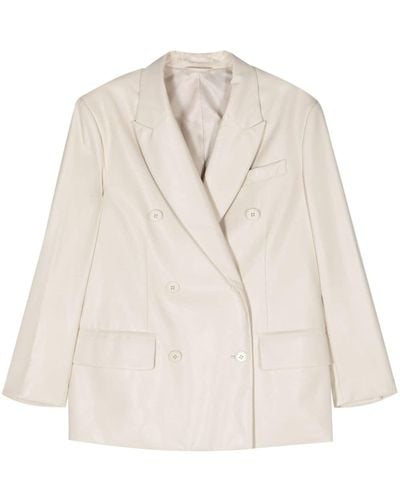 Stand Studio Octavia Double-breasted Blazer - Natural