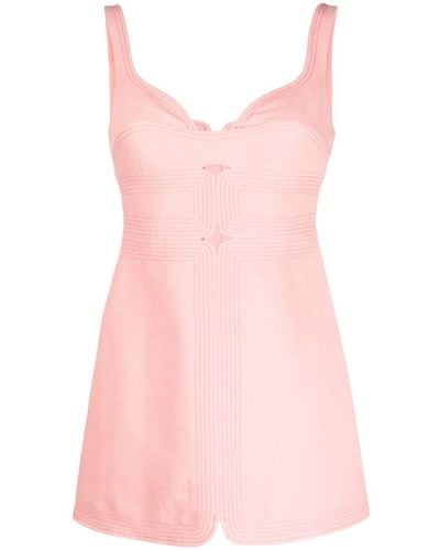 Acler Briar Sweetheart-neck Dress - Pink