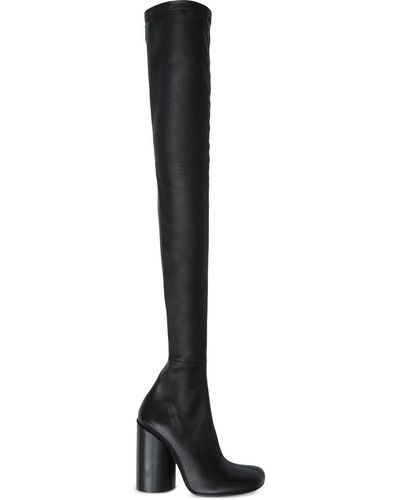 Burberry Over-the-knee 110mm Heel Boots - Black