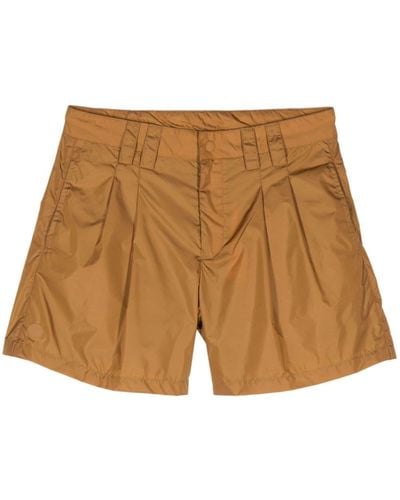 Save The Duck Noy Pleat-detail Shorts - Brown