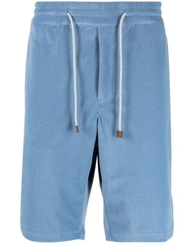 MAN ON THE BOON. Bermuda con coulisse - Blu