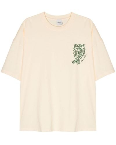 Nanushka Wren T-Shirt aus Bio-Baumwolle - Natur
