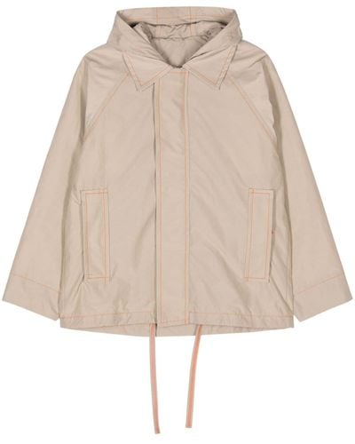 Sunnei Easy Water-repellent Hooded Jacket - Natural