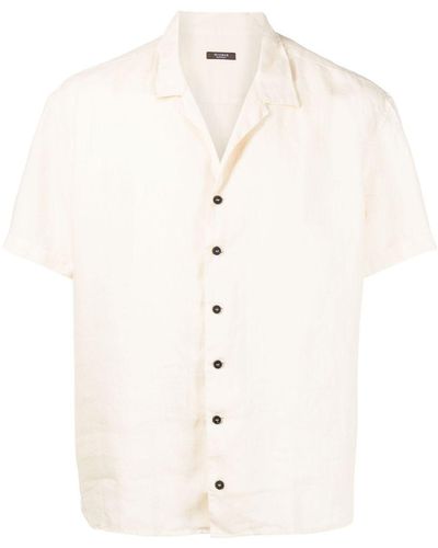 Peserico Button-up Linen Shirt - Natural