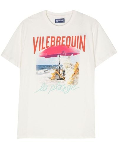 Vilebrequin T-Shirt mit grafischem Print - Weiß