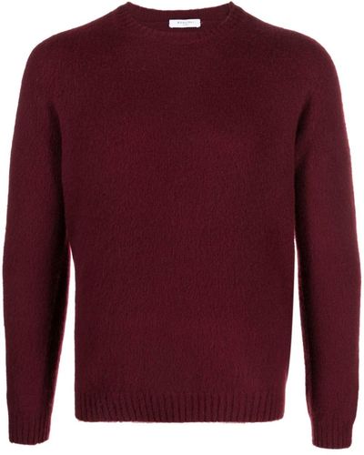 Boglioli Knitted Crew-neck Sweater - Red