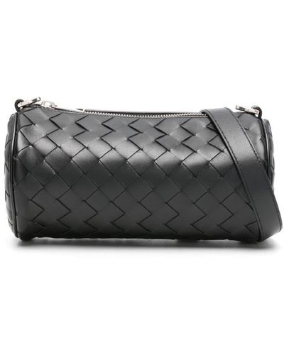 Bottega Veneta Mini Barrel Schultertasche - Grau