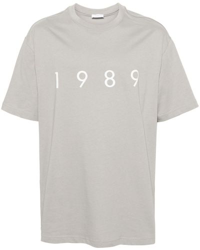 1989 STUDIO T-shirt en coton à logo imprimé - Blanc