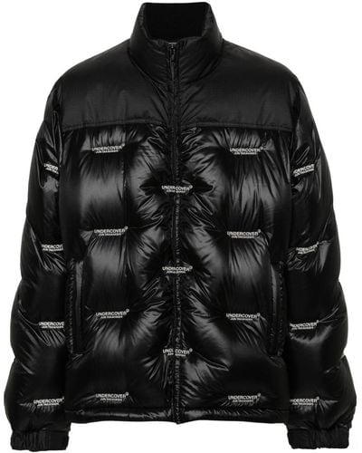 Undercover Logo-embroidered Padded Jacket - Black