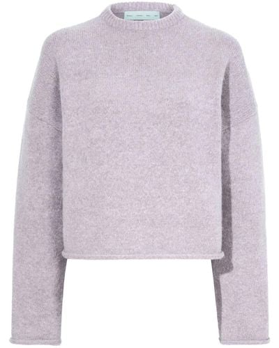 Proenza Schouler Tara Knit Sweater - Purple
