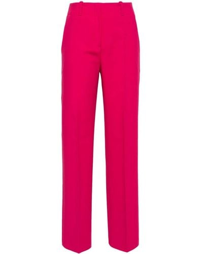 HUGO Wide-leg Tailored Trousers - Pink