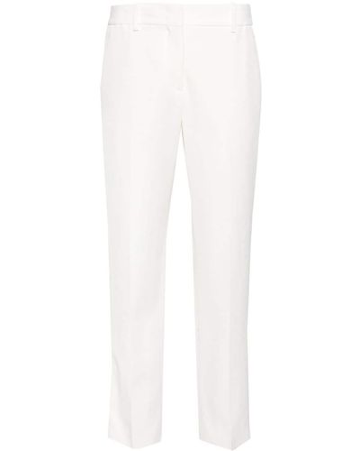 Ermanno Scervino Pantalones de vestir de talle medio - Blanco