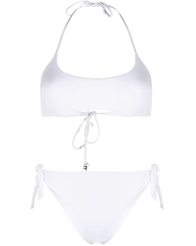 Fisico Self-tie Bikini Set - White