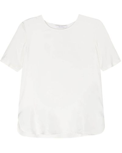 Max Mara Fuoco Silk T-shirt - White