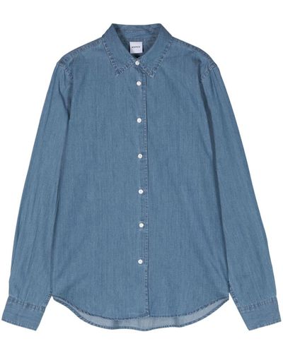Aspesi Katoenen Overhemd - Blauw
