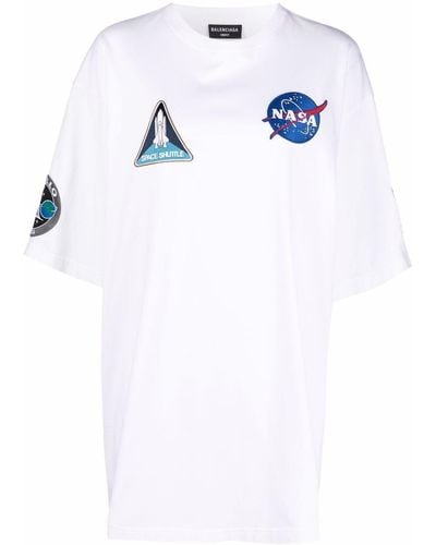 Balenciaga Space Multi-patch T-shirt - White
