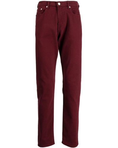 PS by Paul Smith Mid-rise Slim-cut Jeans - Red