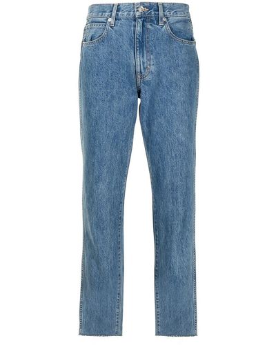 SLVRLAKE Denim Hero High-rise Straight-leg Jeans - Blue
