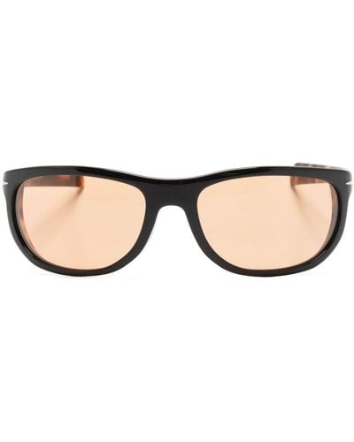 David Beckham Tortoiseshell Rectangle-frame Sunglasses - Natural
