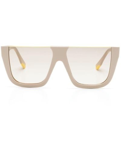 Fendi Square-frame Sunglasses - Natural
