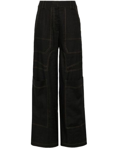 Cult Gaia Wynn High-waist Cargo Trousers - Black