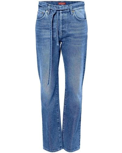 Altuzarra Vigo Belted Jeans - Blue