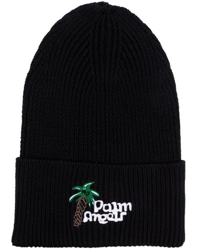 Palm Angels Sketchy Beanie mit Logo-Stickerei - Schwarz