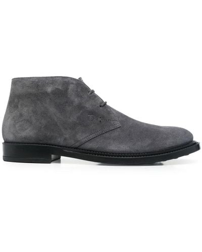Tod's Lace-up Ankle Boots - Gray
