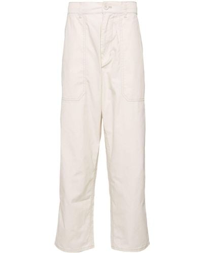Chocoolate Straight-leg Cotton Carpenter Trousers - White