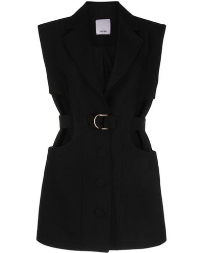 Acler Maitland Sleeveless Minidress - Black