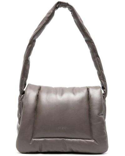 Marsèll Cornicione Leather Shoulder Bag - Gray