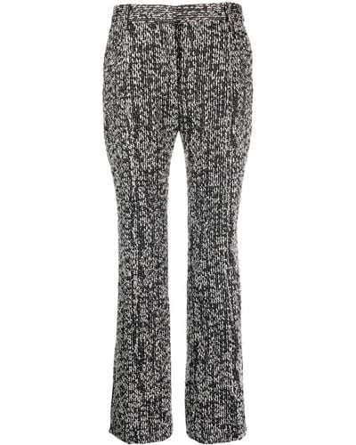 Lanvin Tweed Flared Pants - Gray