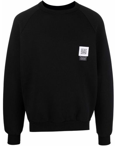 Fumito Ganryu Side-zips Cotton-blend Sweatshirt - Black