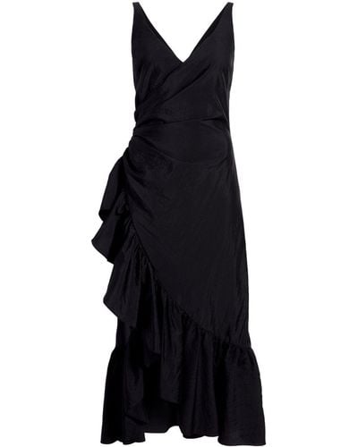 Cinq À Sept Mimi Draped-detailing Dress - Black