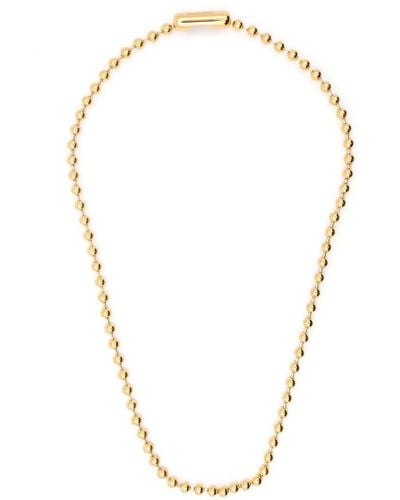 Ambush Ball-chain Silver Necklace - Metallic