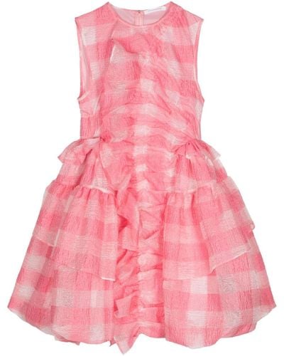 Cecilie Bahnsen Giselle Ruffled Minidress - Pink