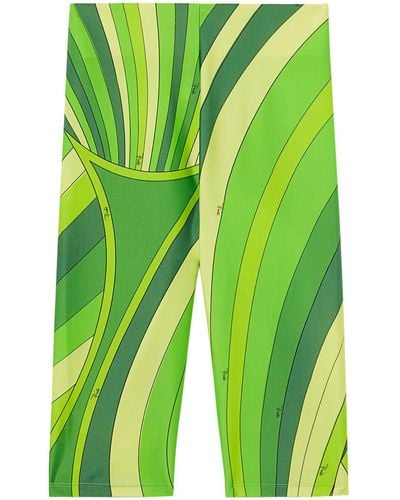 Emilio Pucci Leggings mit hohem Bund - Grün