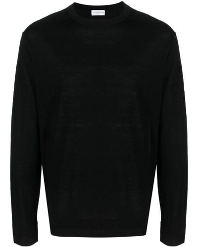 Ballantyne Round-neck Wool Sweater - Black