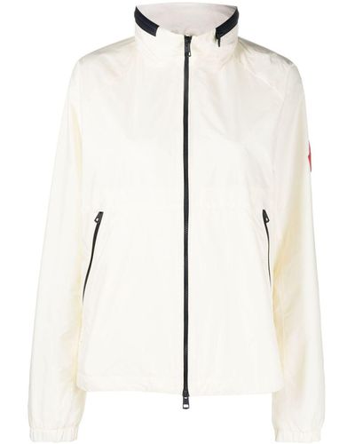 Moncler Hooded Zip-front Jacket - Natural