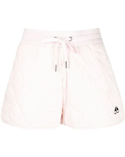 Moose Knuckles Quilted Recycled Nylon Shorts - Pink