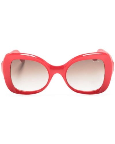 LAPIMA Isabel Oversized-frame Sunglasses - Red