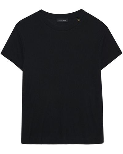 Anine Bing Amani ロゴ Tシャツ - ブラック