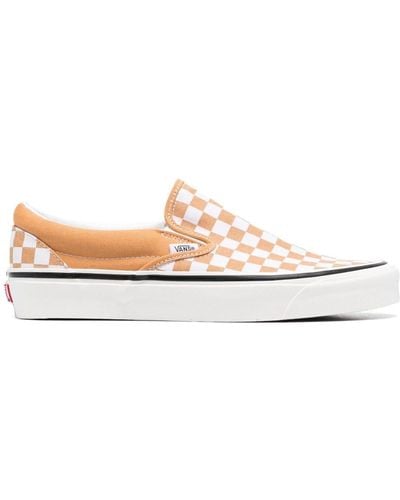 Vans Classic Checked Slip-on Trainers - White